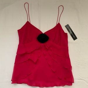 NWT. DONNA MORGAN Fuchsia cami style top